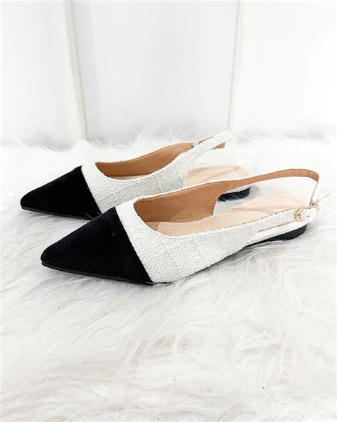 chanel two tone flats dupe|are chanel flats comfortable.